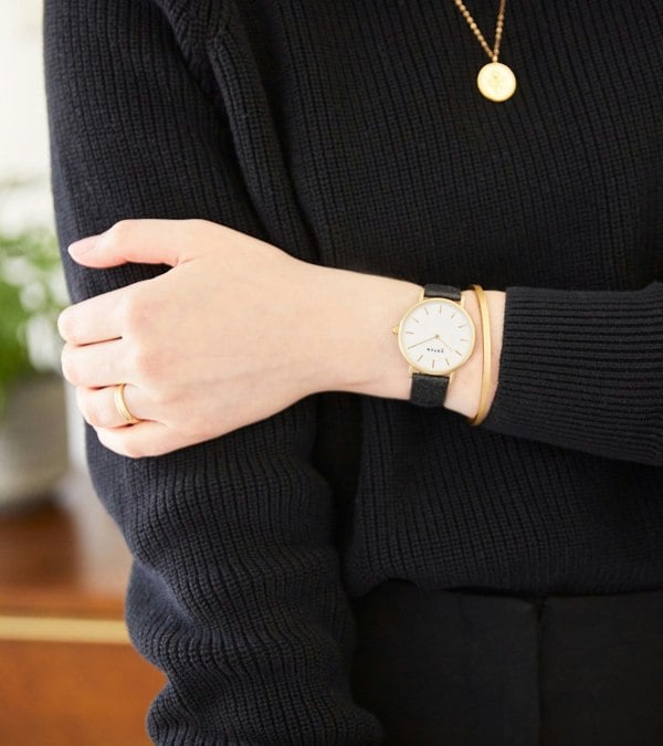 Votch Gold & Piñatex Watch | Petite