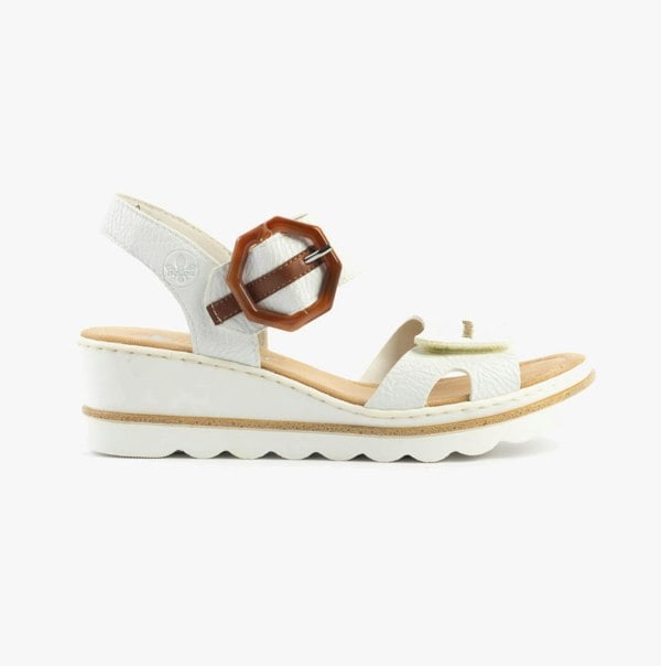 Rieker 67476-83 Womens Sandals - White Combination