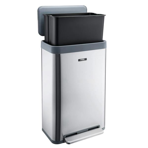 Cooks Professional XL Pedal Bin 65L | Silver