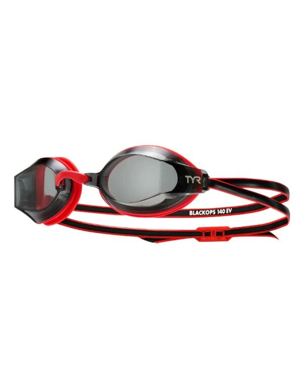 TYR Black Ops EV Racing Goggle - Tinted Lens - Red/Black