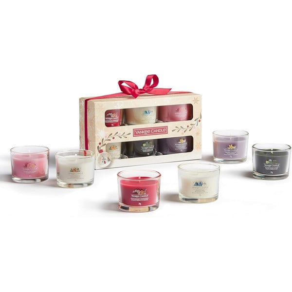 Yankee Candle Gift Set | 6 Scented Filled Votive Candles | Snow Globe Wonderland Collection