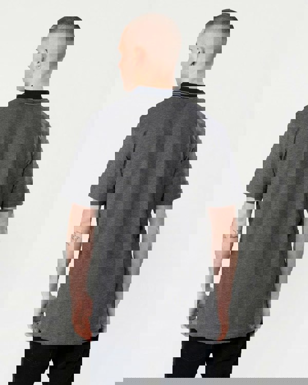 BOSS Orange Oxford New Mens Contrast Collar Short Sleeve Polo Shirt - Dark Blue 404