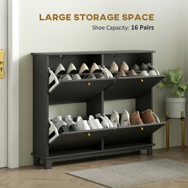 Flip-down Shoe Cabinet