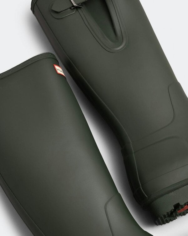 Hunter Original Tall Side Adjustable Mens Wellies - Dark Olive