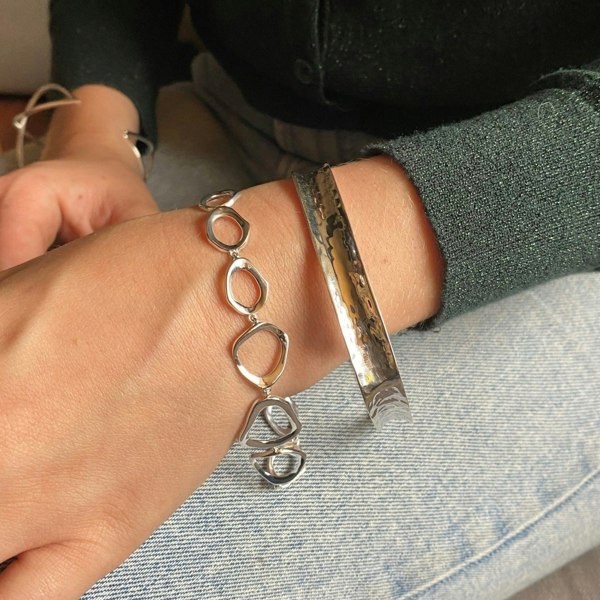 Ringlets Sterling Silver Bracelet - Reeves & Reeves