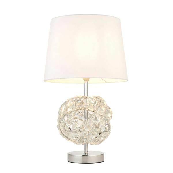 Pagazzi Lighting Monaco Chrome and Glass Table Lamp