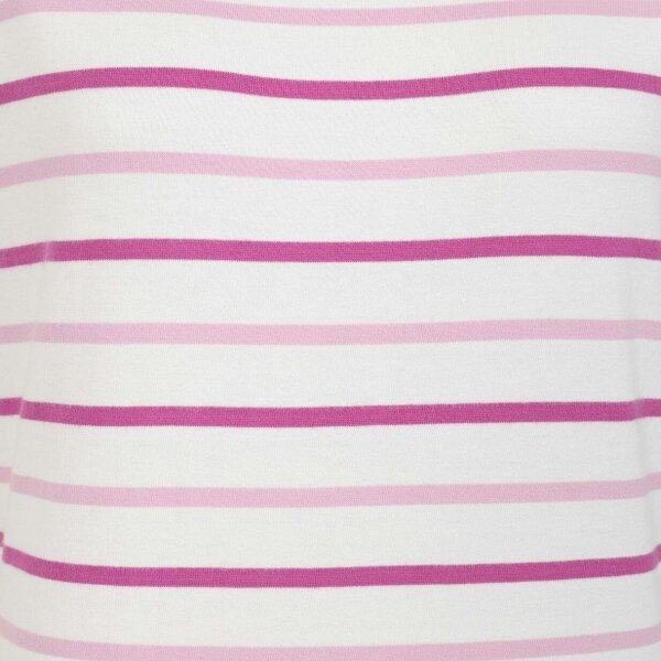 Lazy Jacks LJ8 - Ladies Short Sleeve Striped Breton Top - Pink
