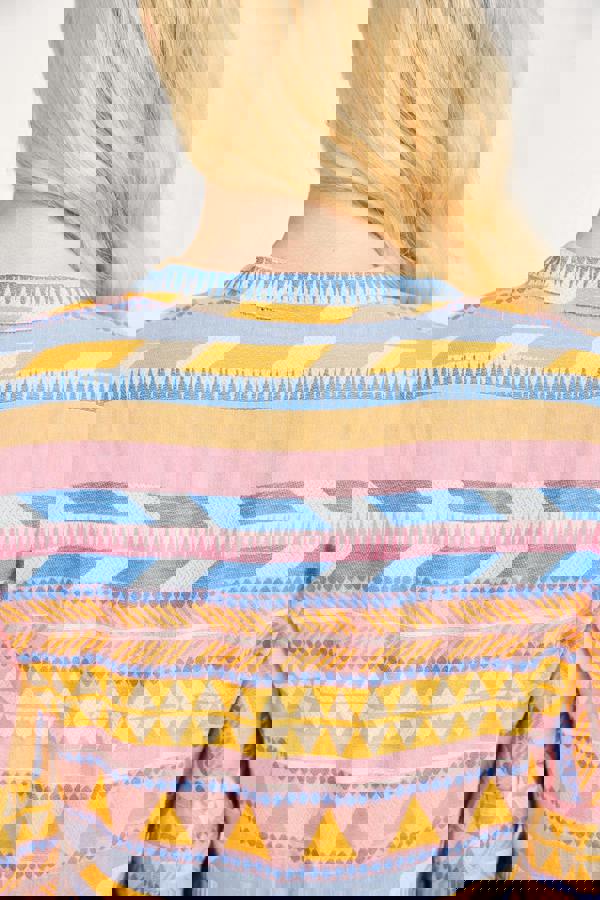 Mudflower Aztec Print Midi Dress