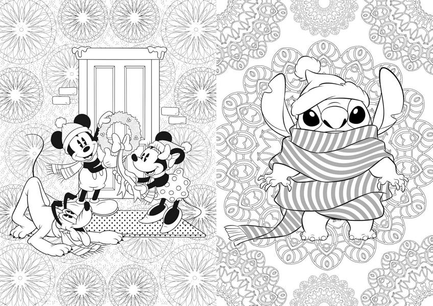 Disney: Christmas Colouring | 90+ Festive Colouring Pages with Stitch, Mickey Mouse, Tinker Bell & Disney Characters