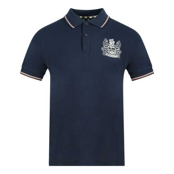 Aquascutum Aldis Crest Polo Shirt - Blue