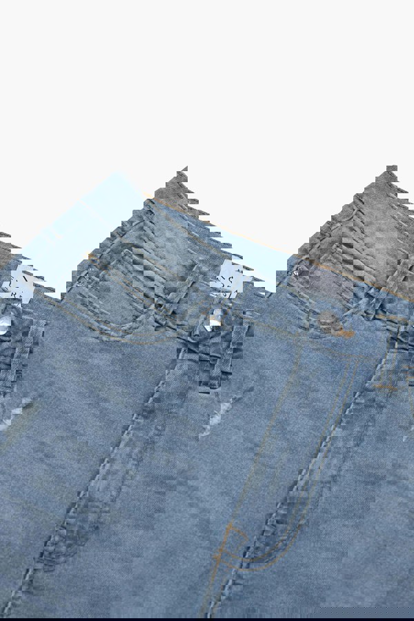 ENORSIA High Waist Regular Length Distressed Jeans