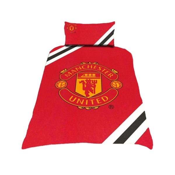 Manchester United FC Core Stripe Duvet Set - Classic Green