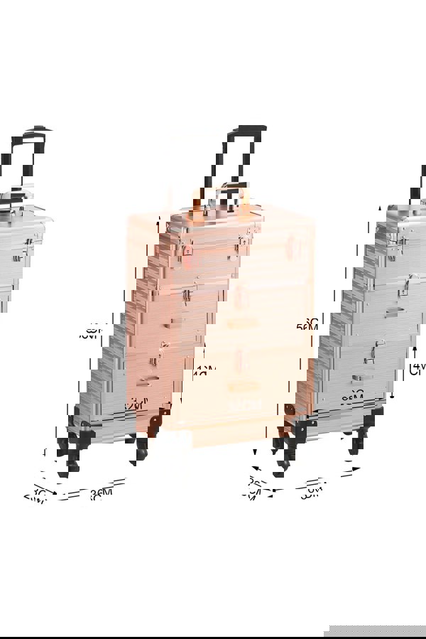 Living and Home 3 in 1 Portable Cosmetic Makeup Case Manicure Case