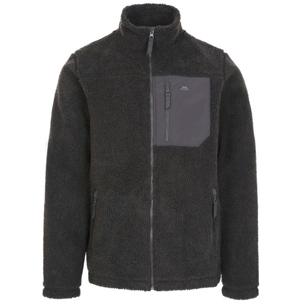 Trespass Mens Buck B Sherpa Fleece Jacket - Dark Grey