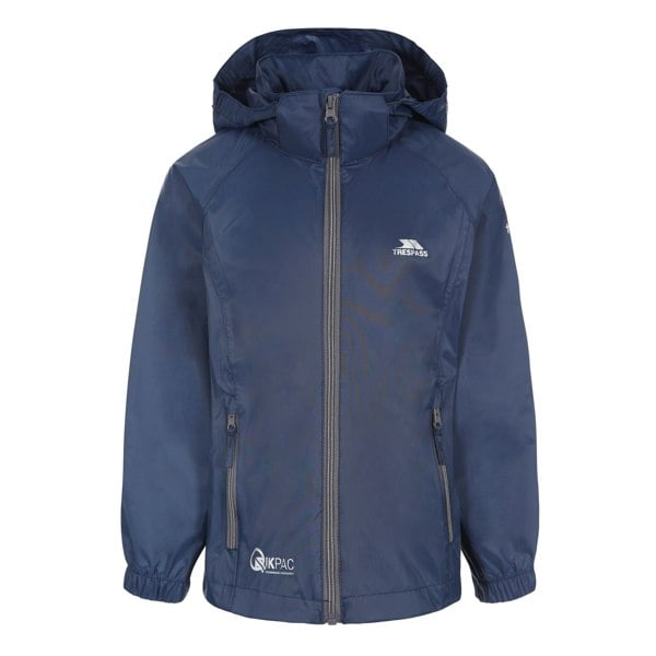 Trespass Childrens/Kids Qikpac X Unisex Packaway Jacket - Navy/Carbon