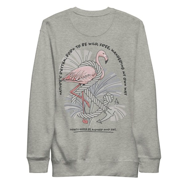 ANCHOR & CREW Flamingo Another Good Day Cotton Blend Sweatshirt