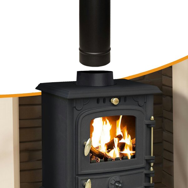  Royal Fire™ Flue Pipe Telescopic 400-600mm for 5" inch (125mm)