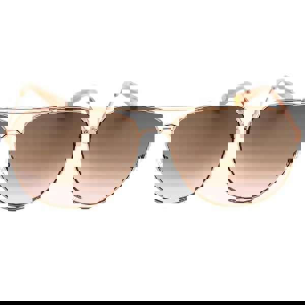 Juicy Couture Brown Pink Gradient Lens Rose Gold Sunglasses One Size