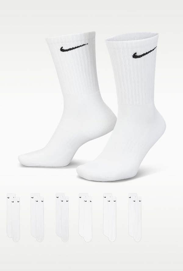 Nike Everyday Cushioned Training Crew Socks 6-Pack