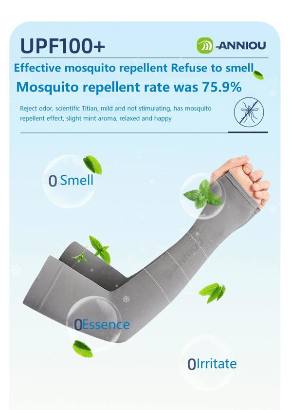Anniou Wholesale Antibacterial Uv Knitted Arm Sleeves