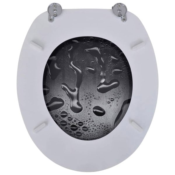 Berkfield Toilet Seats with Lids 2 pcs MDF Water