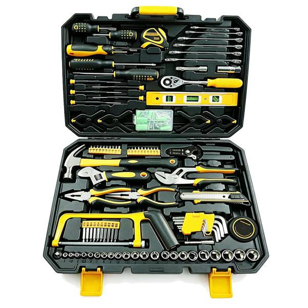 Gr8 Home 198 Piece Household Tool Kit Hand Tools Socket Ratchet Spanner DIY Repair Set