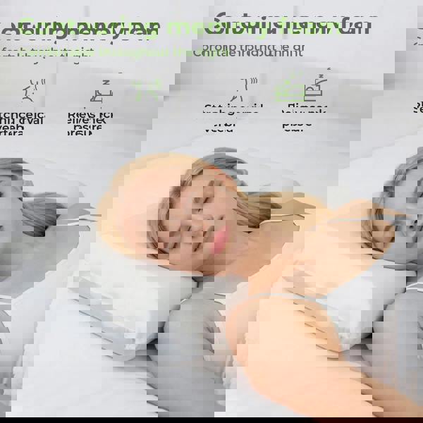 Lavio Luxury Pillow Firm Side Support Memory Foam with Soft Side Foam Reversible