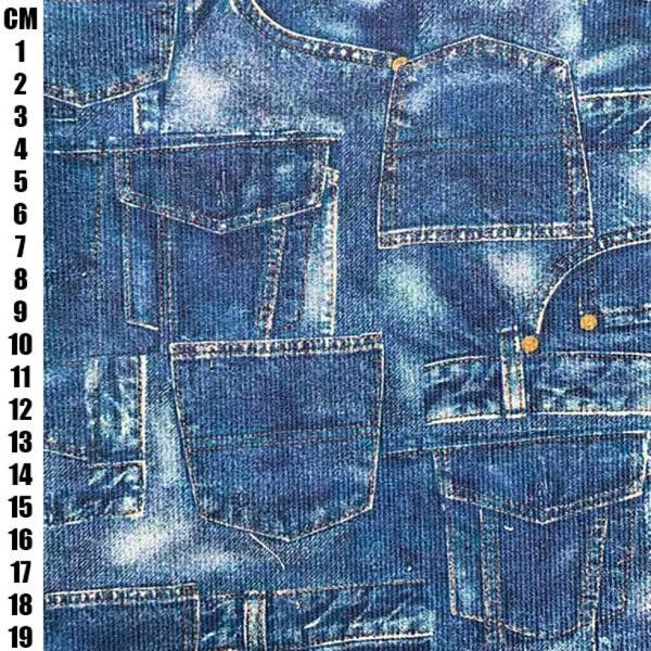 Minerva Blue Printed Cotton Needlecord Dressmaking Fabric per metre, 145cm / 57" Wide