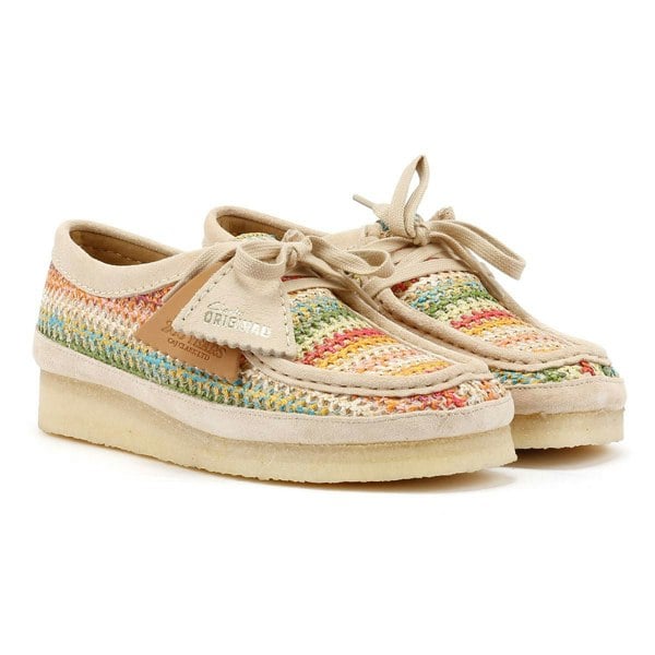 Clarks Originals Wallabee Raffia Women's Shoes - Multicolour