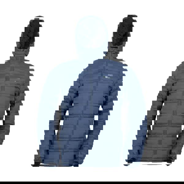 Mountain Warehouse Mens Seasons Faux Fur Lined Padded Jacket - Navy