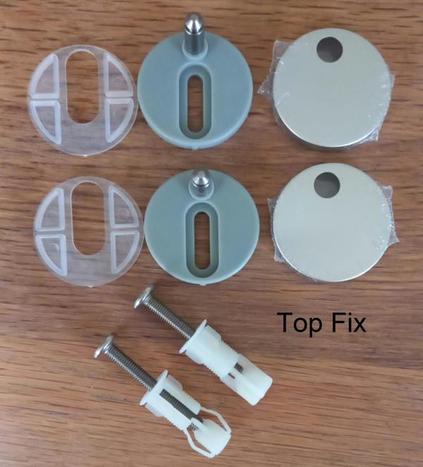 RTS Top Fix White Soft Close Toilet Seat w/ Quick Release Hinges