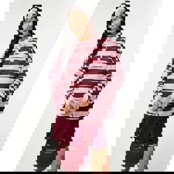 Pink Vanilla Stripe Rugby Top