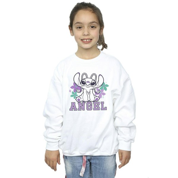 Disney Girls Lilo & Stitch Angel Sweatshirt - White