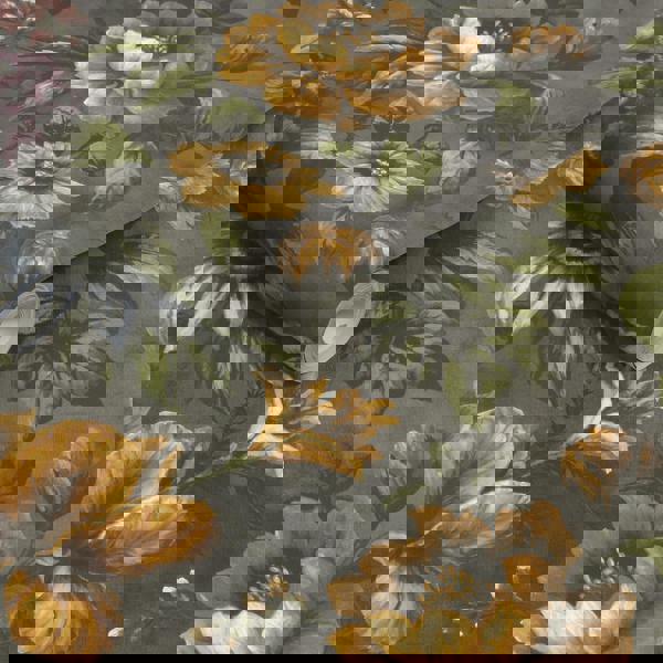 Superfresco Easy Gardenia Floral Wallpaper - Charcoal Grey - 10m