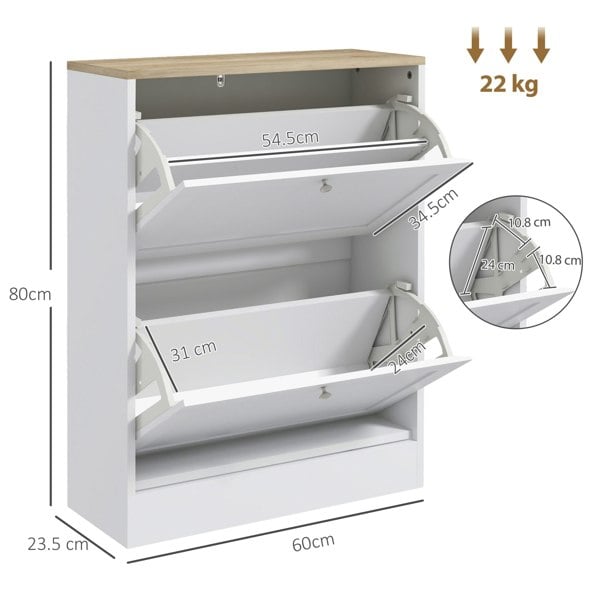Flip-down Shoe Cabinet