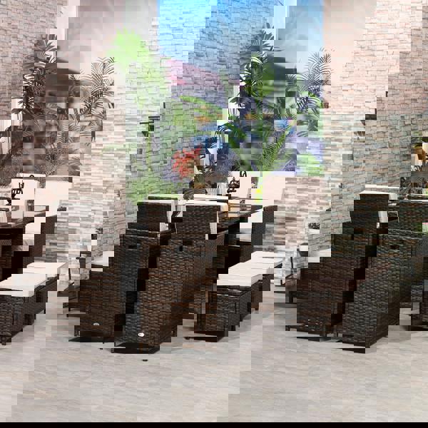 Resin Rattan Dining Set