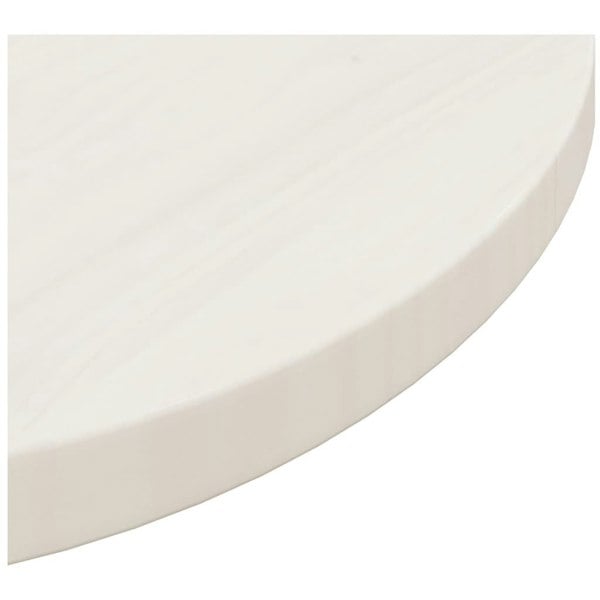 Berkfield Table Top White �_�”�_50x2.5 cm Solid Wood Pine