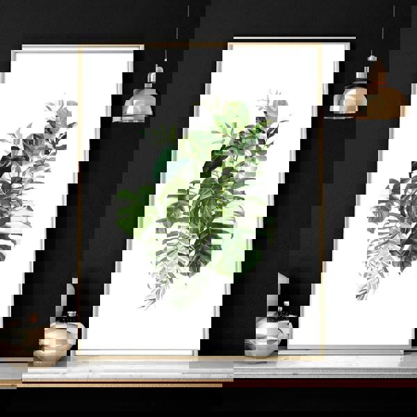 Large prints for living room | set of 3 Tropical wall art prints