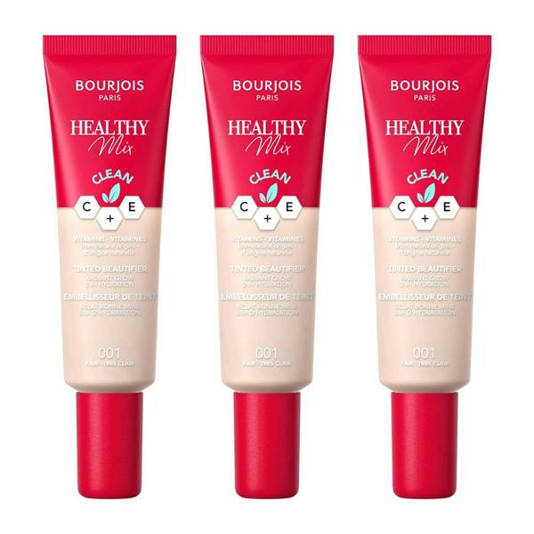 Bourjois Paris 3 x Bourjois Paris Healthy Mix Tinted Beautifier 30ml - 001 Fair