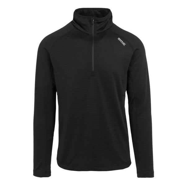 Regatta Mens Yonder II Half Zip Fleece Top - Black - 