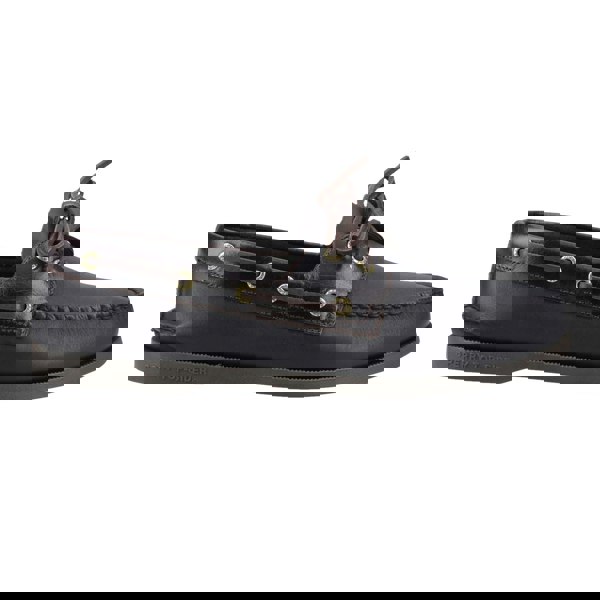 Sperry Authentic 2 Eye Leather Men's Amaretto/Black Boat Shoes