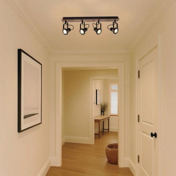 COSYLYTE Riverton 4 Light Matt Black Spotlight