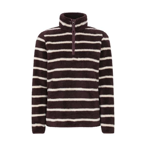 Mountain Warehouse Womens Teddy Fleece Quarter Zip Fleece Top - Dark Brown