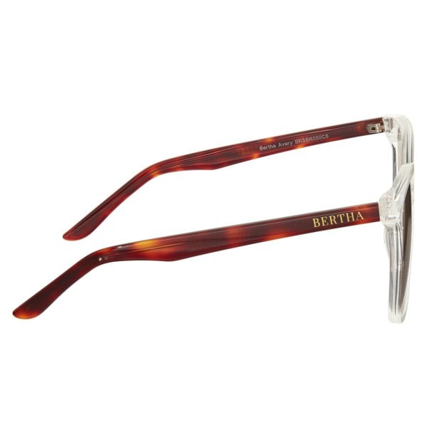 Bertha Avery Polarized Sunglasses - Clear/Brown - BRSBR050C5