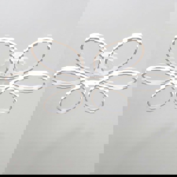 Floral 6 Rings Modern LED Ceiling Light Non-Dimmable Petal Flower-Shaped Light Ceiling Lights Living and Home 