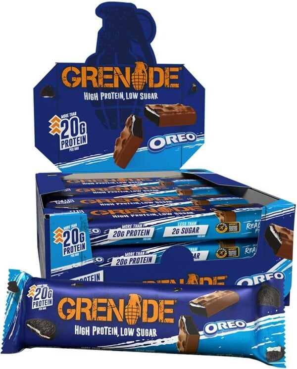 Grenade OREO Protein Bar - High Protein, Low Sugar, 12 x 60 g
