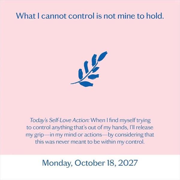 A Year Of Self Love Desk Calendar 2027, Desk Calendars, Day To View, Lifestyle, Gift