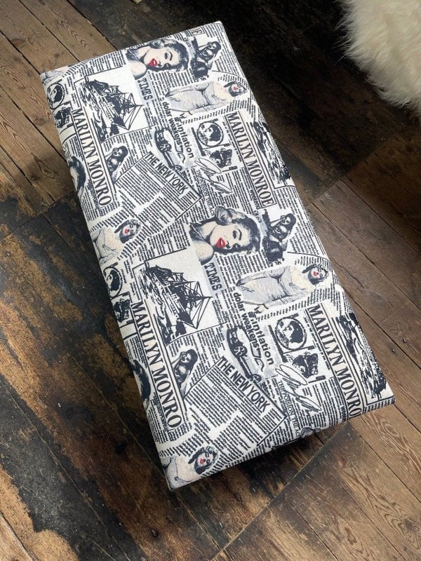 PREMIUM MONROE FOOTSTOOL POUFFE FOOTSTOOL TABLE - ISTOOLS