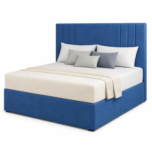 Great British Beds Lima Divan Bed - Blue Plush