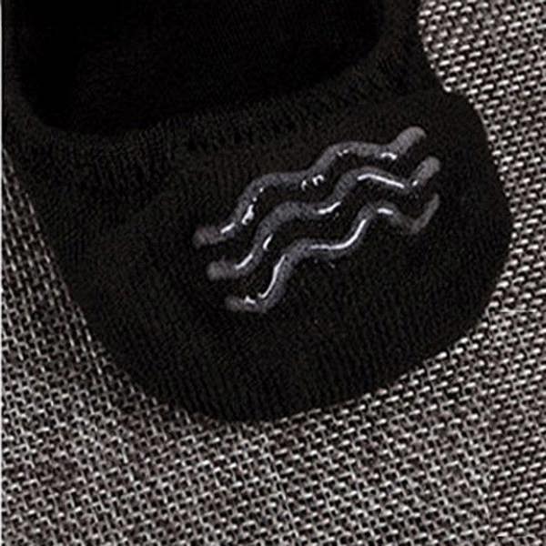 Anyfootwear 5 Pairs Size 4-9 Blue Boat Socks Summer Thin Invisible Cotton Non-Slip Silicone Breathable Pure Color For Men